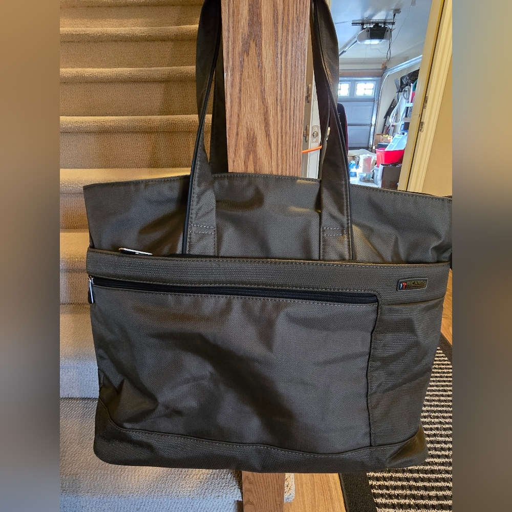 Brown Nylon Travel Bag